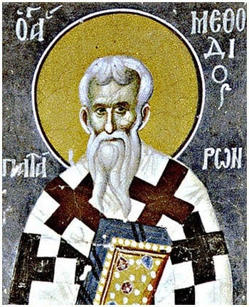 Ο ΑΓΙΟΣ ΙΕΡΟΜΑΡΤΥΣ ΜΕΘΟΔΙΟΣ ΕΠΙΣΚΟΠΟΣ ΠΑΤΑΡΩΝ